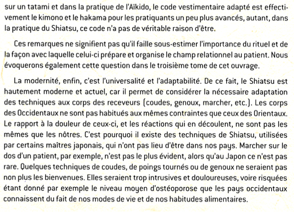 Bloc 4 de l'extrait du Livre Shiatsu Fondamental, Tome 1