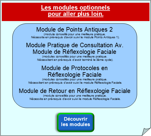 Formation Shiatsu - Les modules optionnels pour aller plus loin